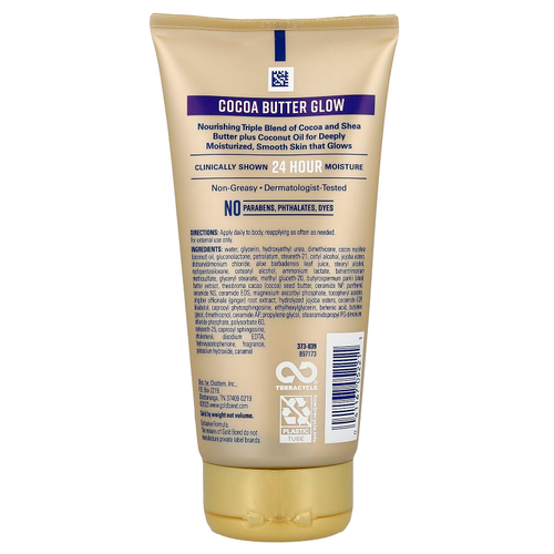 Gold Bond, Cocoa Butter Glow, ежедневный увлажняющий лосьон, 155 г (5,5 унции)