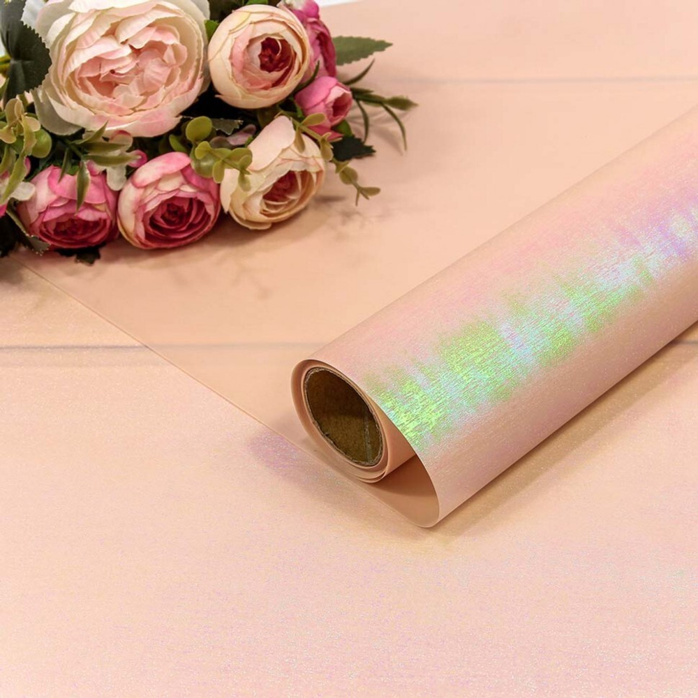 Пленка В рулоне 10 м х 58 см "Хамелеон" (Розовый)