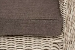 "Гляссе" диван трехместный из искусственного ротанга, цвет бежевый