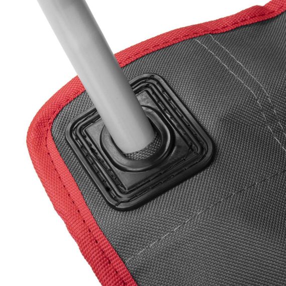 Кресло складное NISUS серый/красный N-96806H-GR (пр-во ГК Тонар)