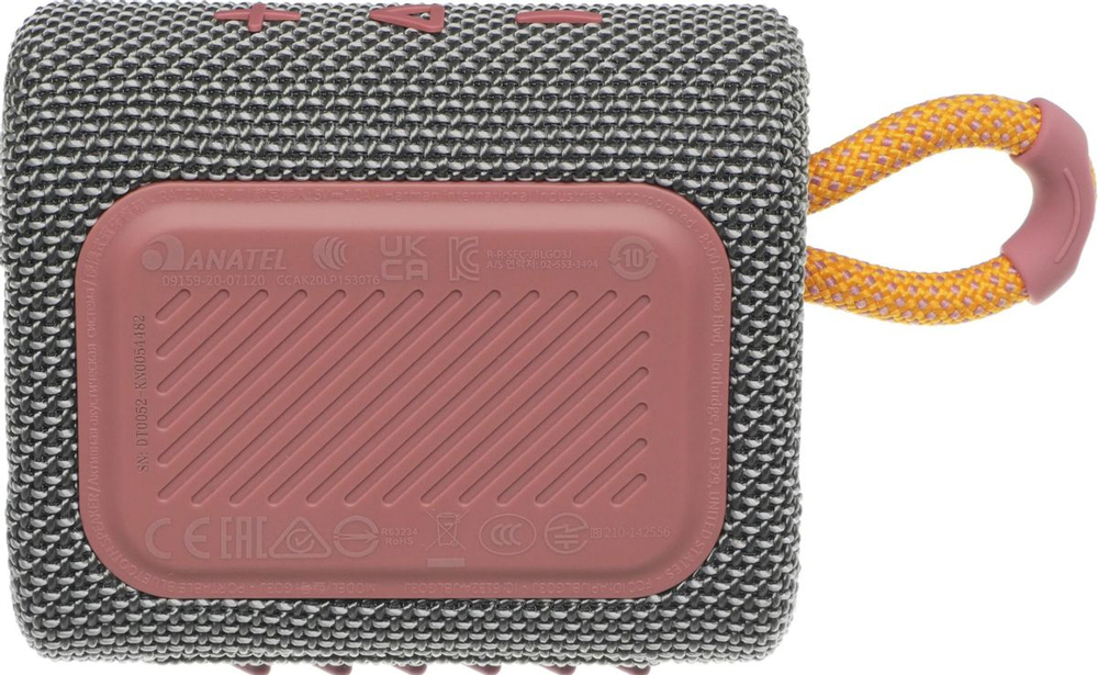 Колонка портативная JBL GO 3, 4.2Вт, серый [jblgo3gry]
