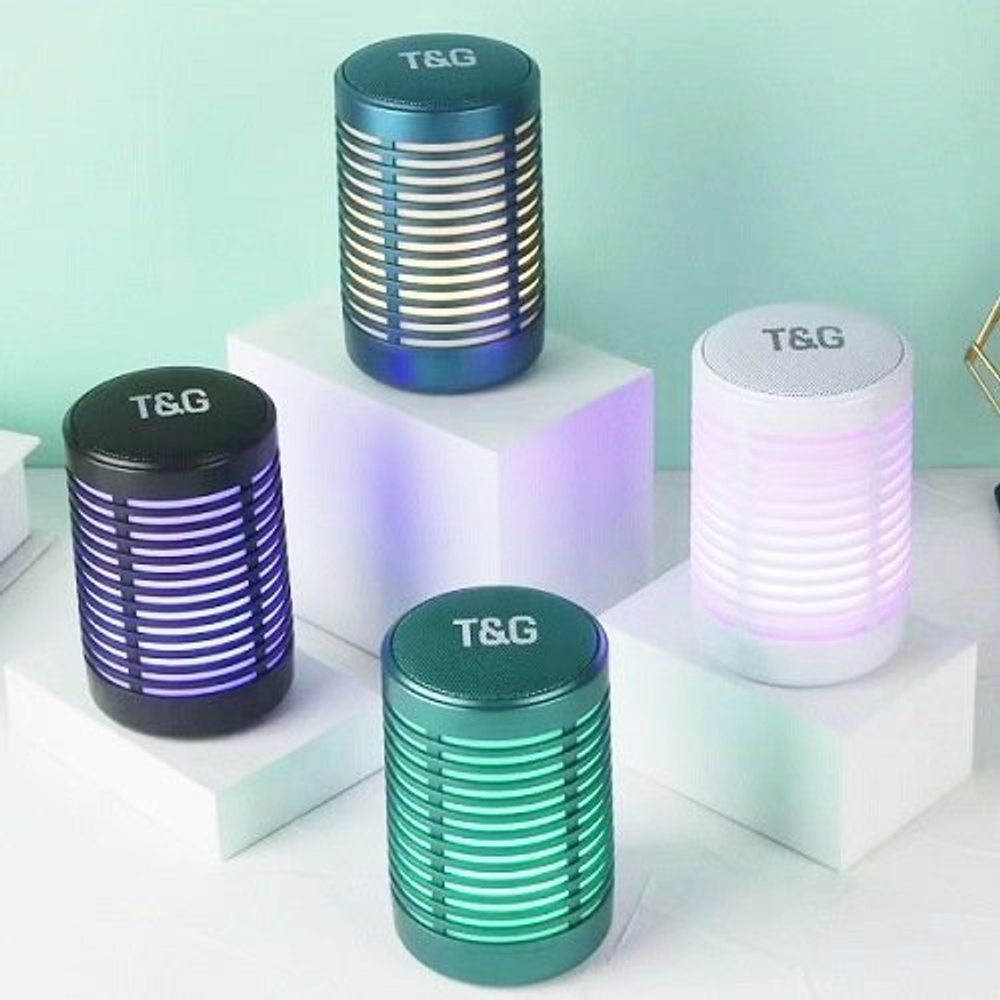 Беспроводная колонка TG-371 (5W/TF/FM) RGB