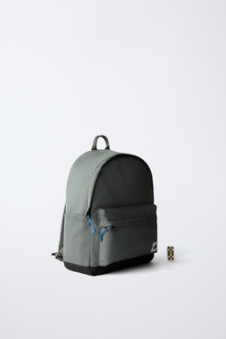 ZARA БАЗОВЫЙ ШКОЛЬНЫЙ РЮКЗАК, СЕРЫЙ