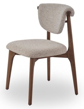 Стул TS-2/ бежевый/цвет орех /массив ясеня