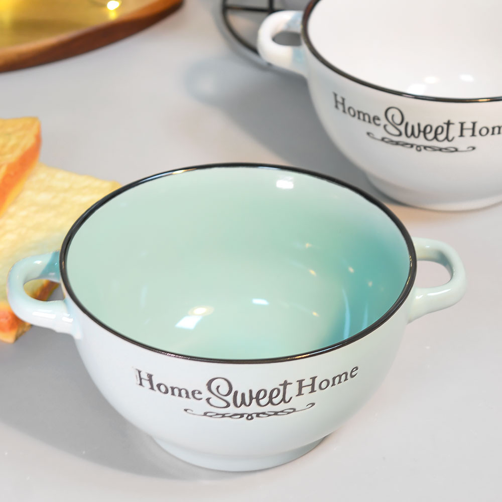 Набор бульонниц 4 предмета 650мл на подставке "Сан-тропе"