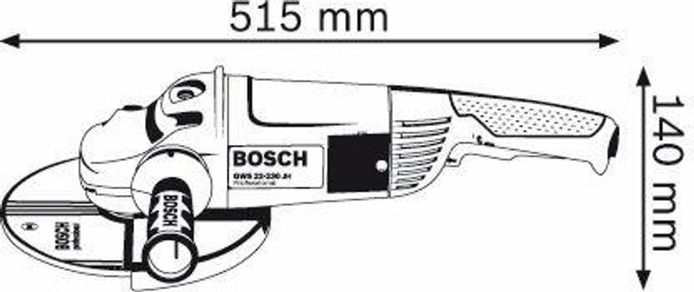 Болгарка (УШМ) BOSCH GWS 26-230 JH 0601882203
