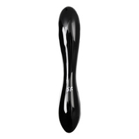 Черный двусторонний стеклянный фаллоимитатор 18,5см Satisfyer Dazzling Crystal 1 4045924