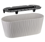 Кашпо ВОЛНА 4,2 л овальное с вкладышем М3191