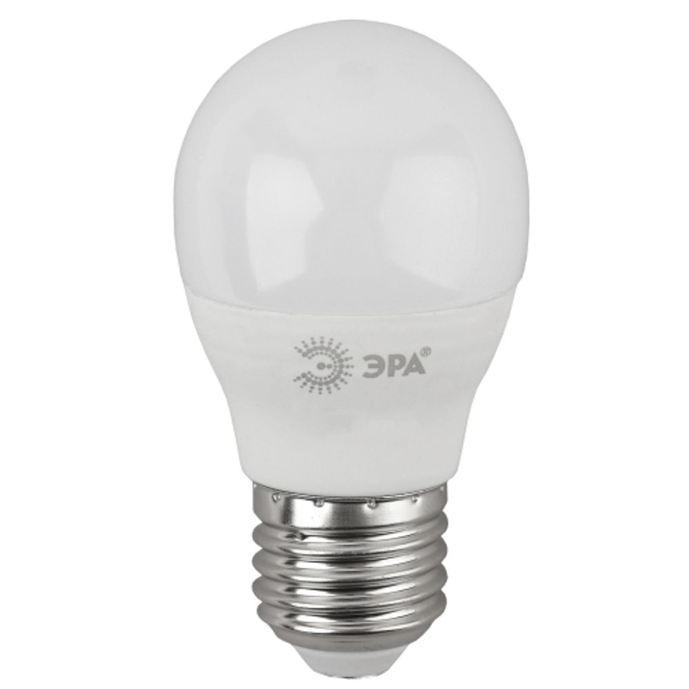 Лампа светодиодная ЭРА STD LED P45-11W-860-E27 11Вт шар холодный дневной свет Е27 | Лампы cветодиодные Шар (G/P)