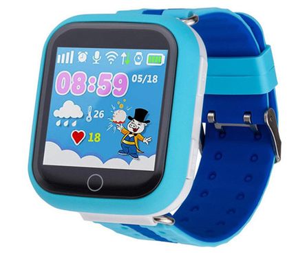 Детские часы с GPS Smart Baby Watch Q750 Голубые