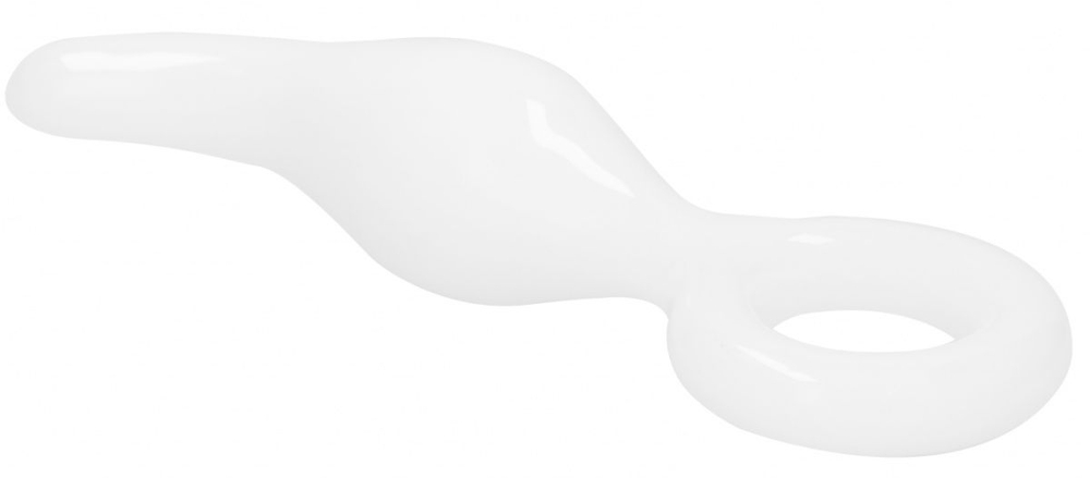 Белый анальный стимулятор Gripper - 17 см. (Цвет: белый)