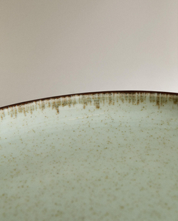 Zara Home набор столовой посуды из фарфора, цвет зелёный, 27 см