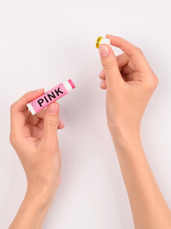 "Pink" Натуральный бальзам для губ с пчелиным воском