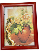 Набор для вышивания 40х50см набивная Канва Аида, рамка-дерево (Германия) с напечатанным рисунком , мулине, игла, инструкция