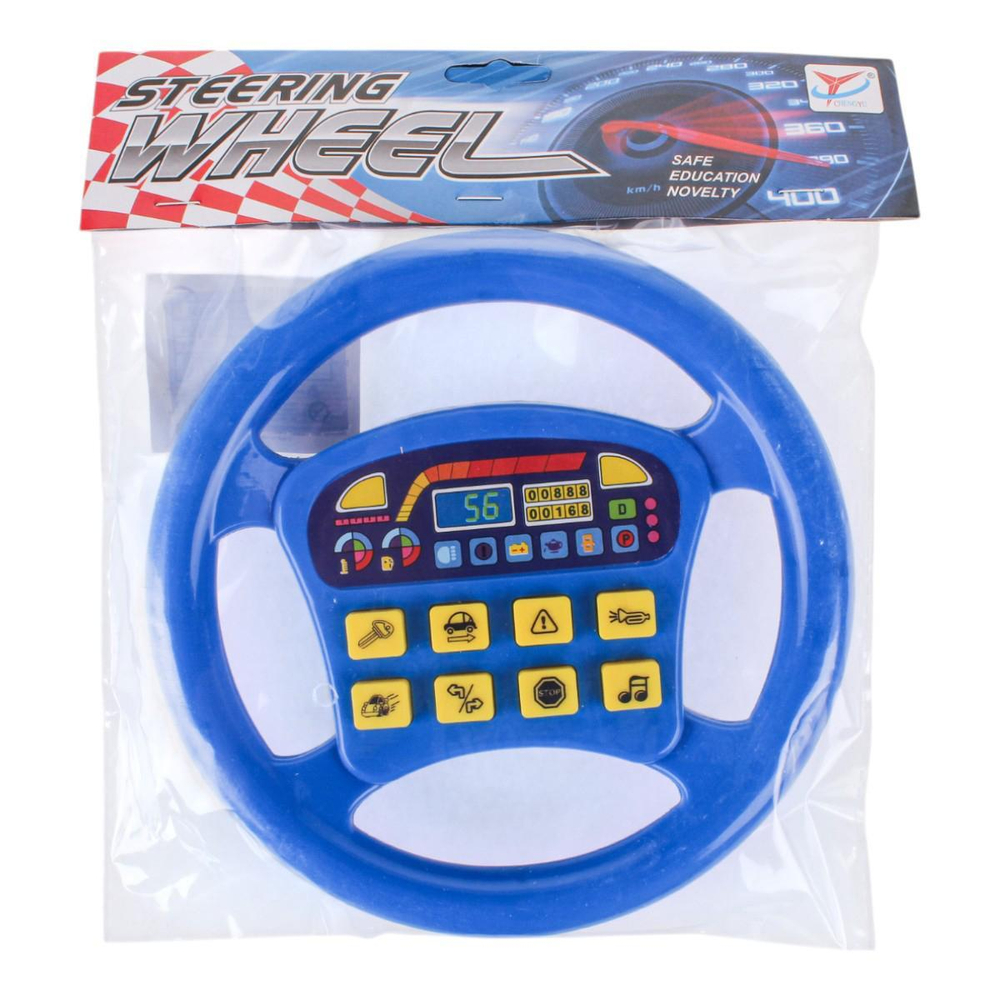 Руль музыкальный 19см, пакет 3360P