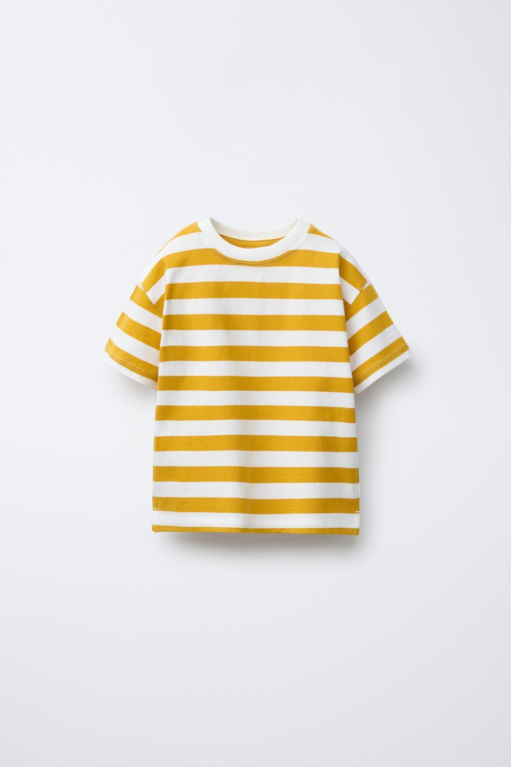 ZARA ФУТБОЛКА В ПОЛОСКУ, ОХРА