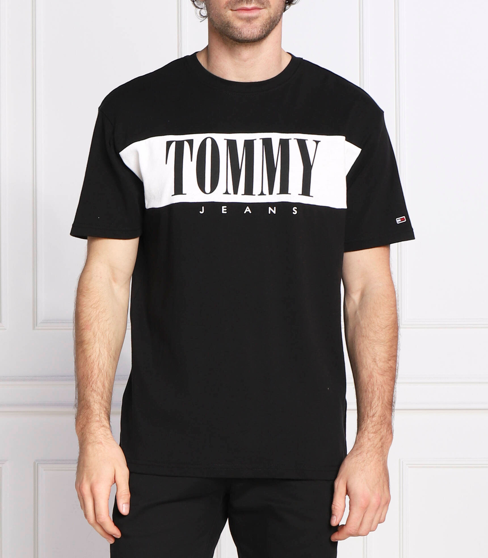 футболка colorblock Tommy Jeans - черный(DM0DM14994)
