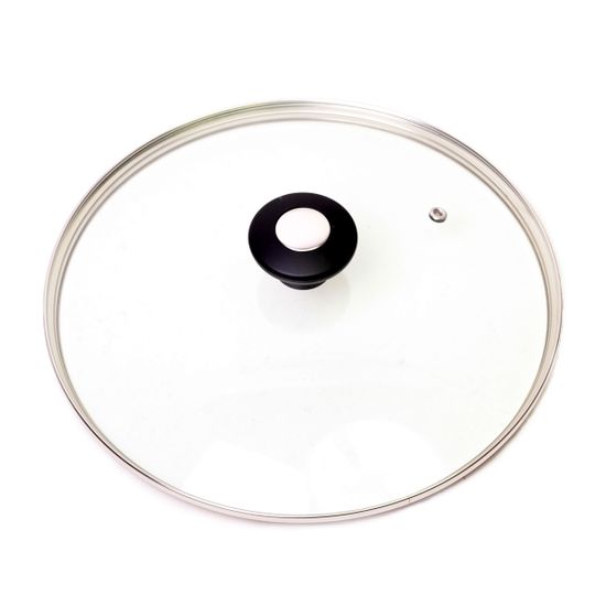 Крышка стеклянная 30 см. универсальная Kamille КМ-0817 с металлическим ободком