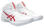 Asics Gel-Hoop V15 non-slip round head lace-up wear-resistant breathable low-top basketball shoes for men and women the same style white and red