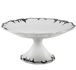 Lenardi 666-390 Блюдо 28см на ножке ARGENTO в под.уп.(х4)Фарфор