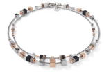 Колье-трансформер 4-in-1 сотуар Coeur de Lion Rosegold-Silver 5008/10-1631