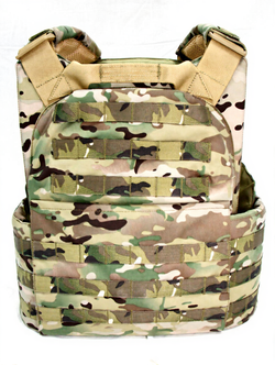 Чехол для бронежилета плитника КРЕПОСТЬ быстросброс справа MIMICRYA, Cordura 1000D, MULTICAM, L-XL