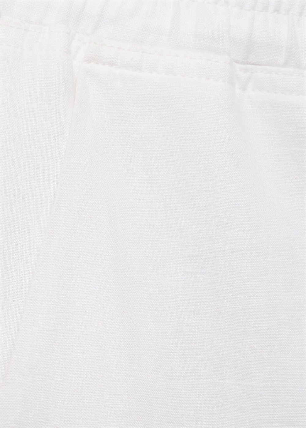 Прямые брюки с хлопком и льном