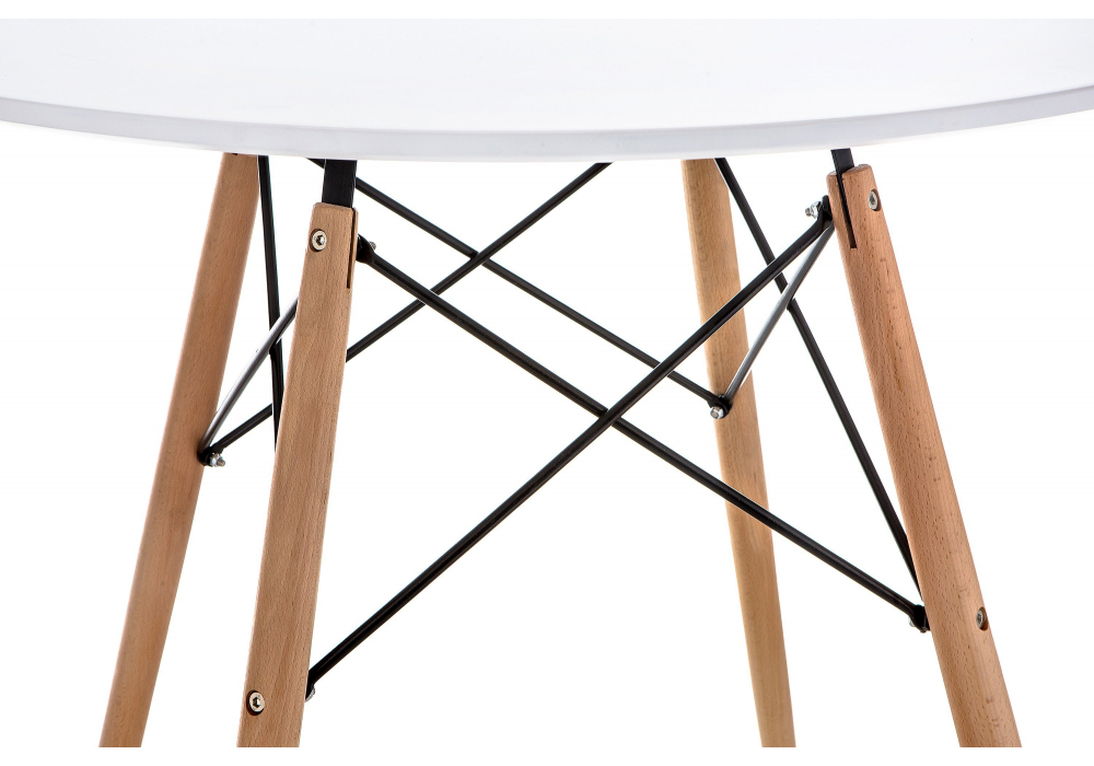 Стол деревянный Woodville Table 90 white, wood
