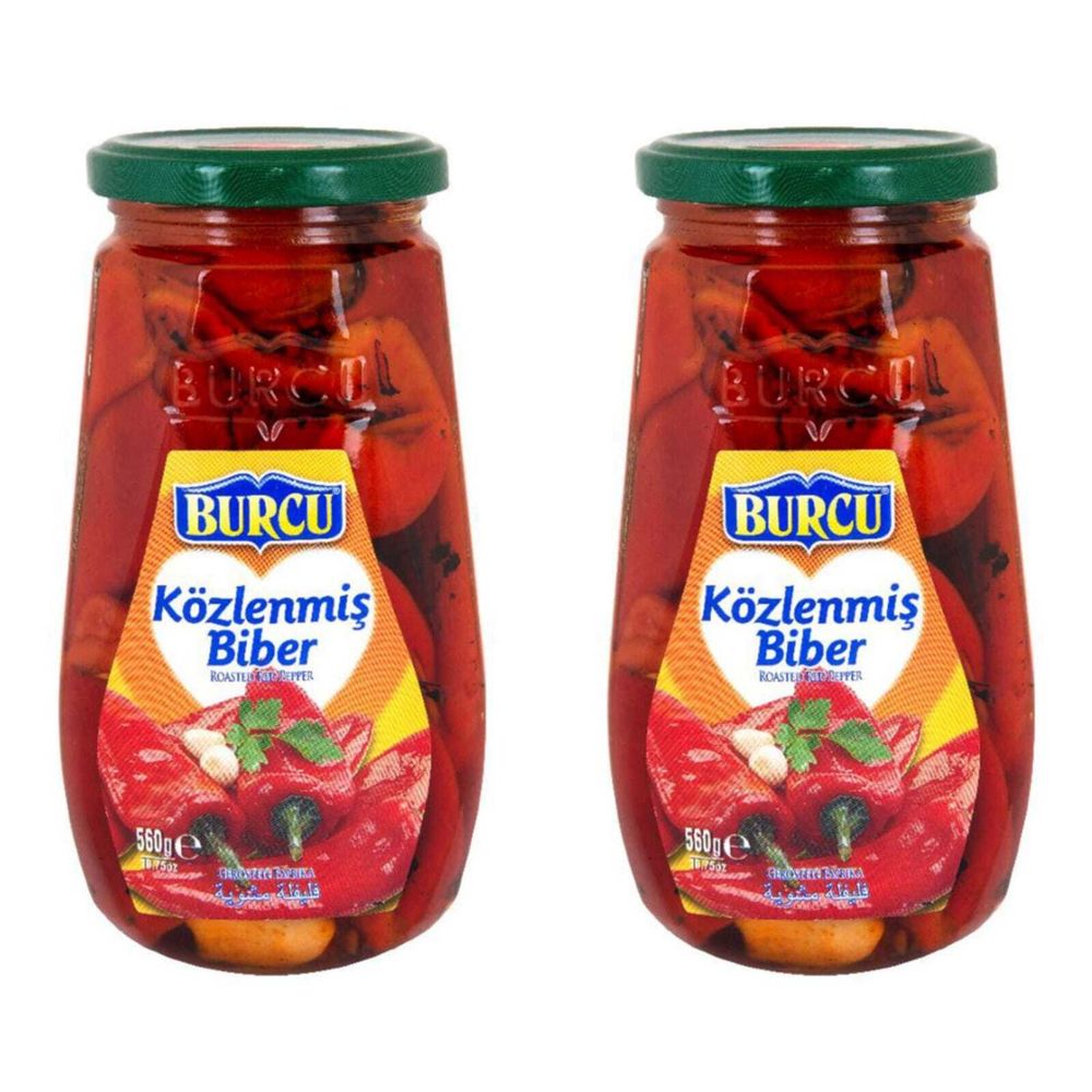 BURCU Перцы печеные на гриле 560 г	, 2 шт