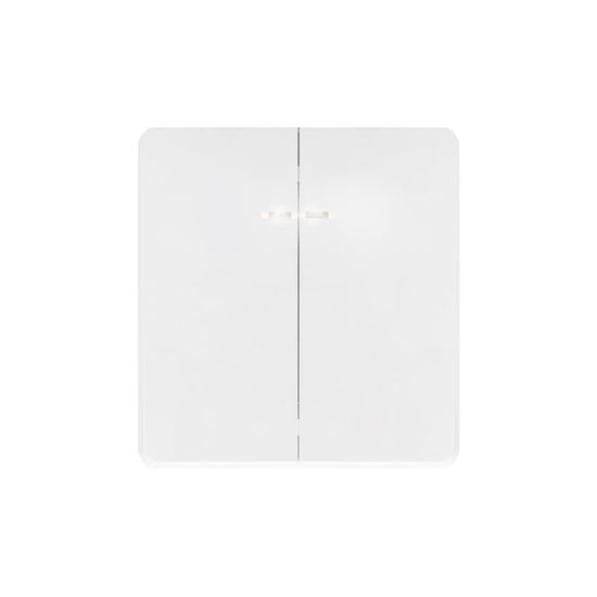 Выключатель ROUND 2 кл с подсветкой 10А с/у перламутр KRANZ