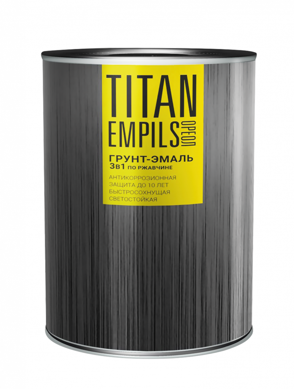 Грунт-эмаль для металлических поверхностей 3 в 1 Ореол Титан гладкая матовая шоколадно-коричневая RAL 8017 10 кг