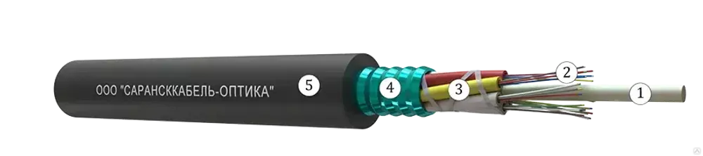 Кабель оптический 8 волоконный ОКЛмнг(А)-HF-0,22-8П внешний, 1,5 кН, с броней из стальной гофрированной лентой.