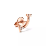 Серьги из розового золота 18k с бриллиантами 💠Tiffany, T Smile New