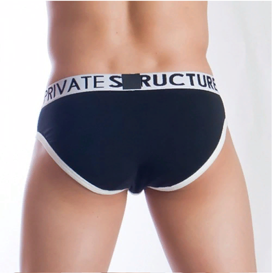 Мужские трусы слипы черные Private Structure NOS Spectrum Black Brief PST0052