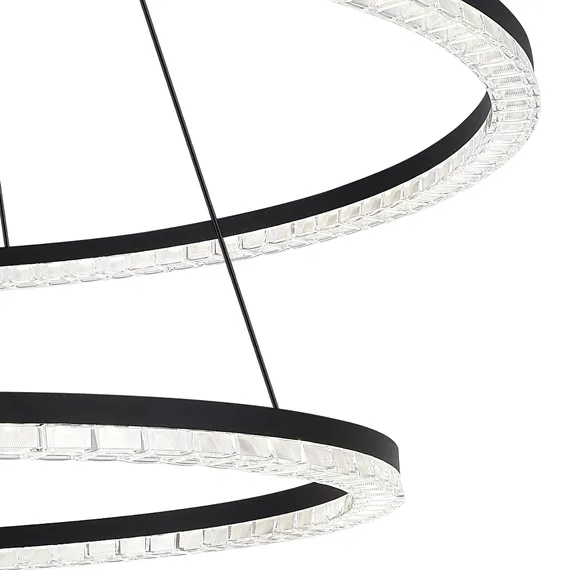 SL1018.403.02 Светильник подвесной ST-Luce черный/прозрачный LED 1*96W 4000K EUCLIDICS