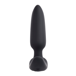 Evolved Black Beauty - Анальная вибропробка с пультом ДУ