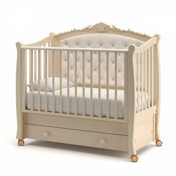 Детская кроватка с продольным маятником Гандылян Жанетт new Слоновая кость