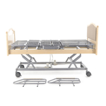 Кровать электрическая Med-Mos DB-2B с поворотным креслом в правую сторону (светлое дерево)