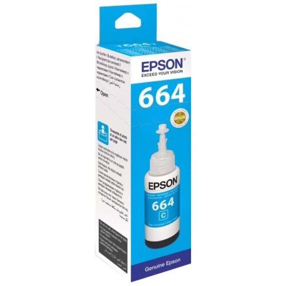 Epson Cyan для L100 70ml голубой C13T66424A Картридж