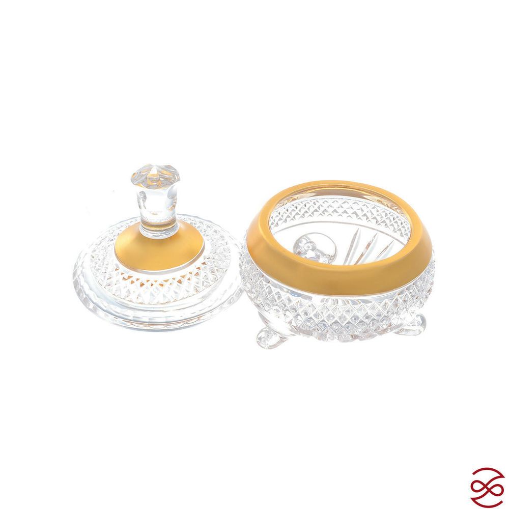 Конфетница с крышкой Crystal Heart 8,5 см