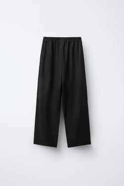 ZARA БРЮКИ СВОБОДНОГО КРОЯ, ЧЕРНЫЙ