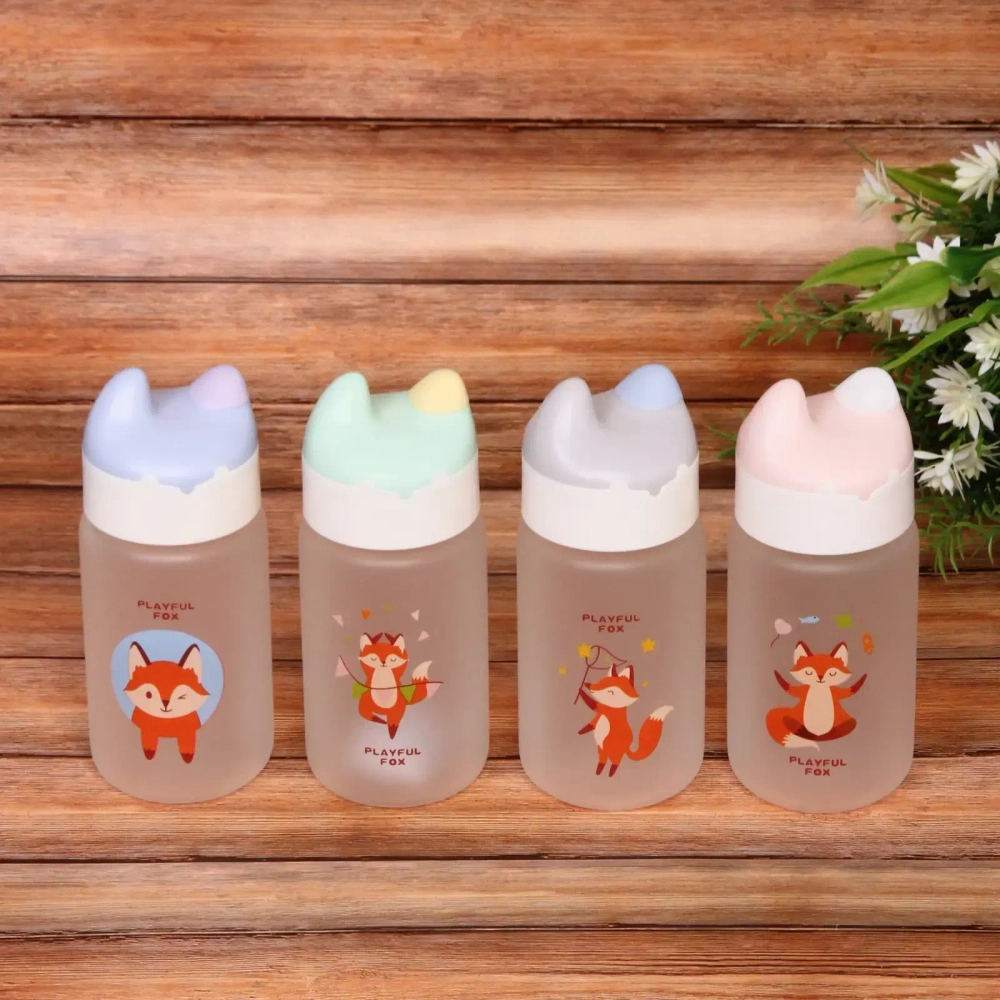 Бутылка питьевая стеклянная 300мл «Лисичка»