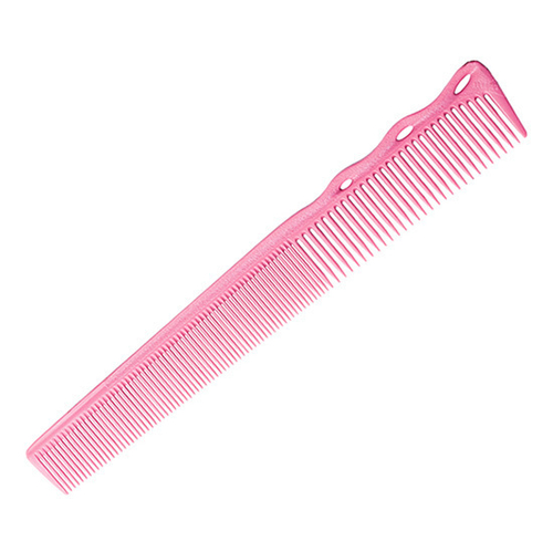 Розовая супергибкая расческа 167мм для короткой стрижки Y.S. Park YS-232 Pink