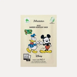 JMSOLUTION Маска тканевая успокаивающая с хауттюйнией Disney collection selfie barrier heartleaf mask (30 мл)