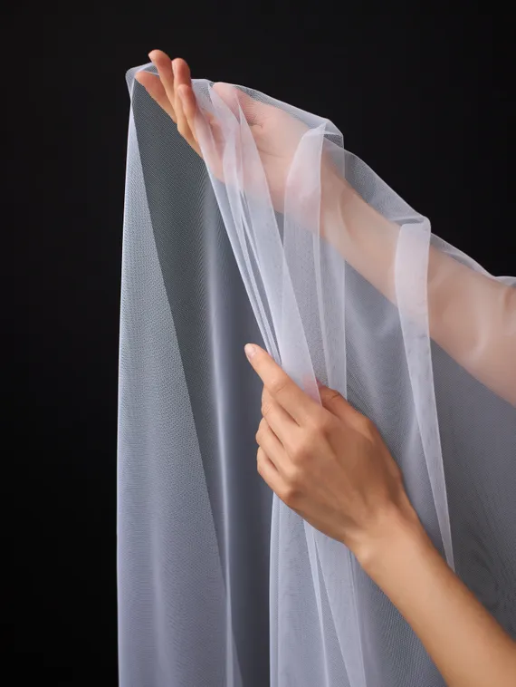 Бюстовая неэластичная сетка Lauma, арт.480, белый