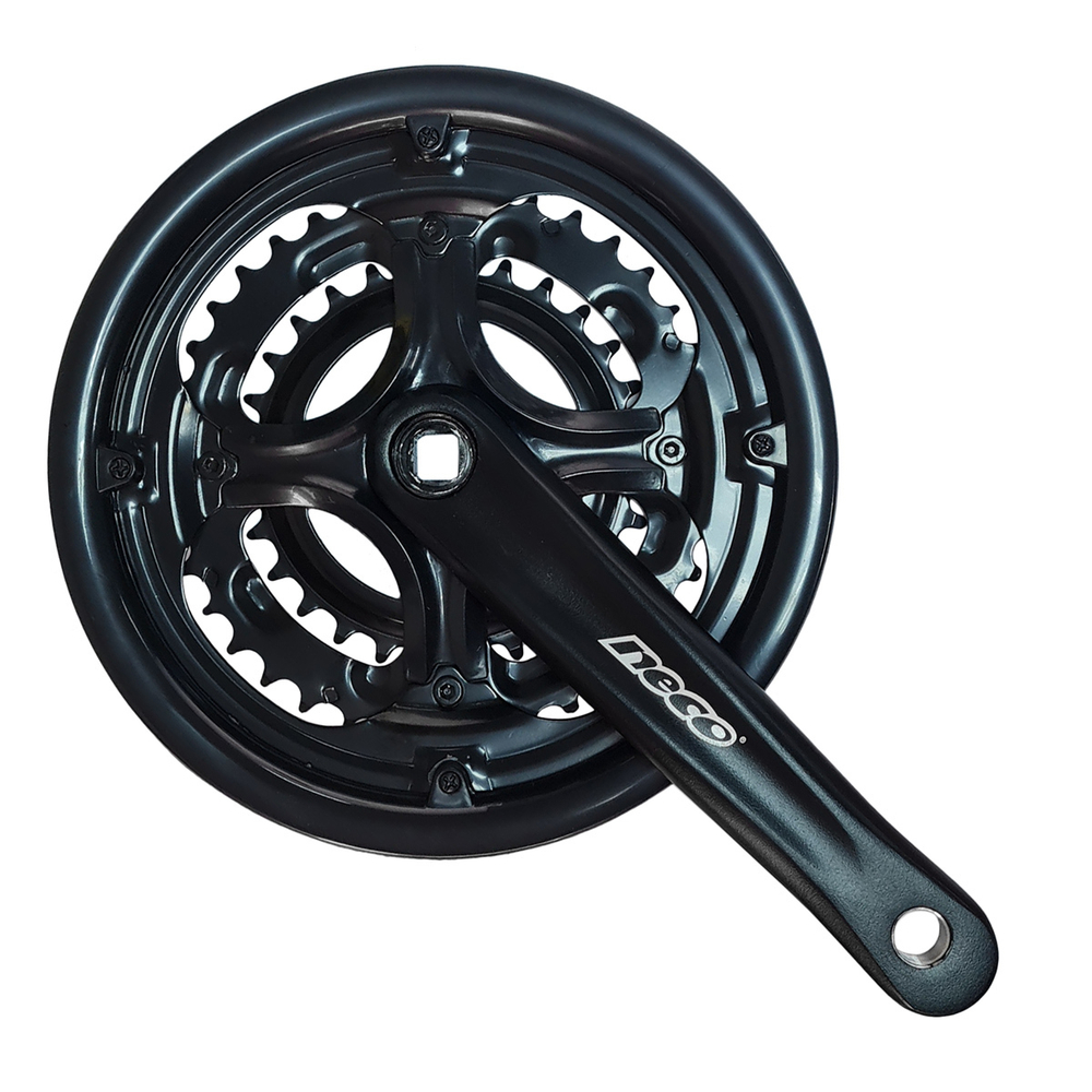 Шатуны NSA-3003 под кв., ал., 170мм, звёзды 28/38/48T сталь