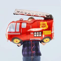 Шар фольгированный Пожарная машина красная К (БГ-30)