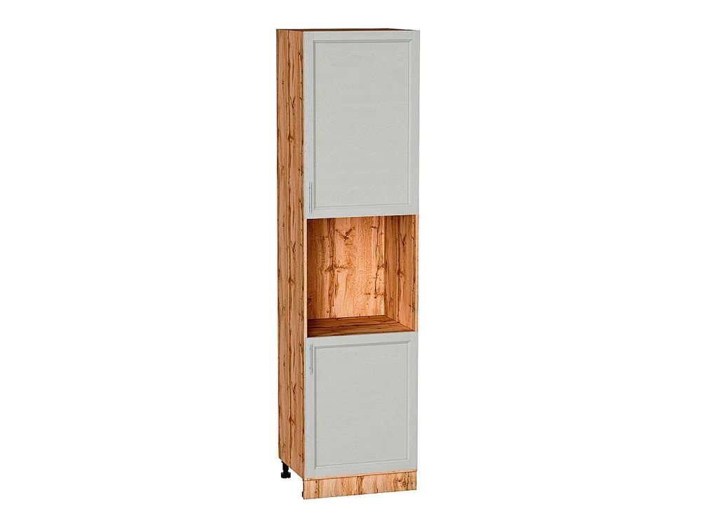 Шкаф пенал с 2-мя дверцами под технику Сканди