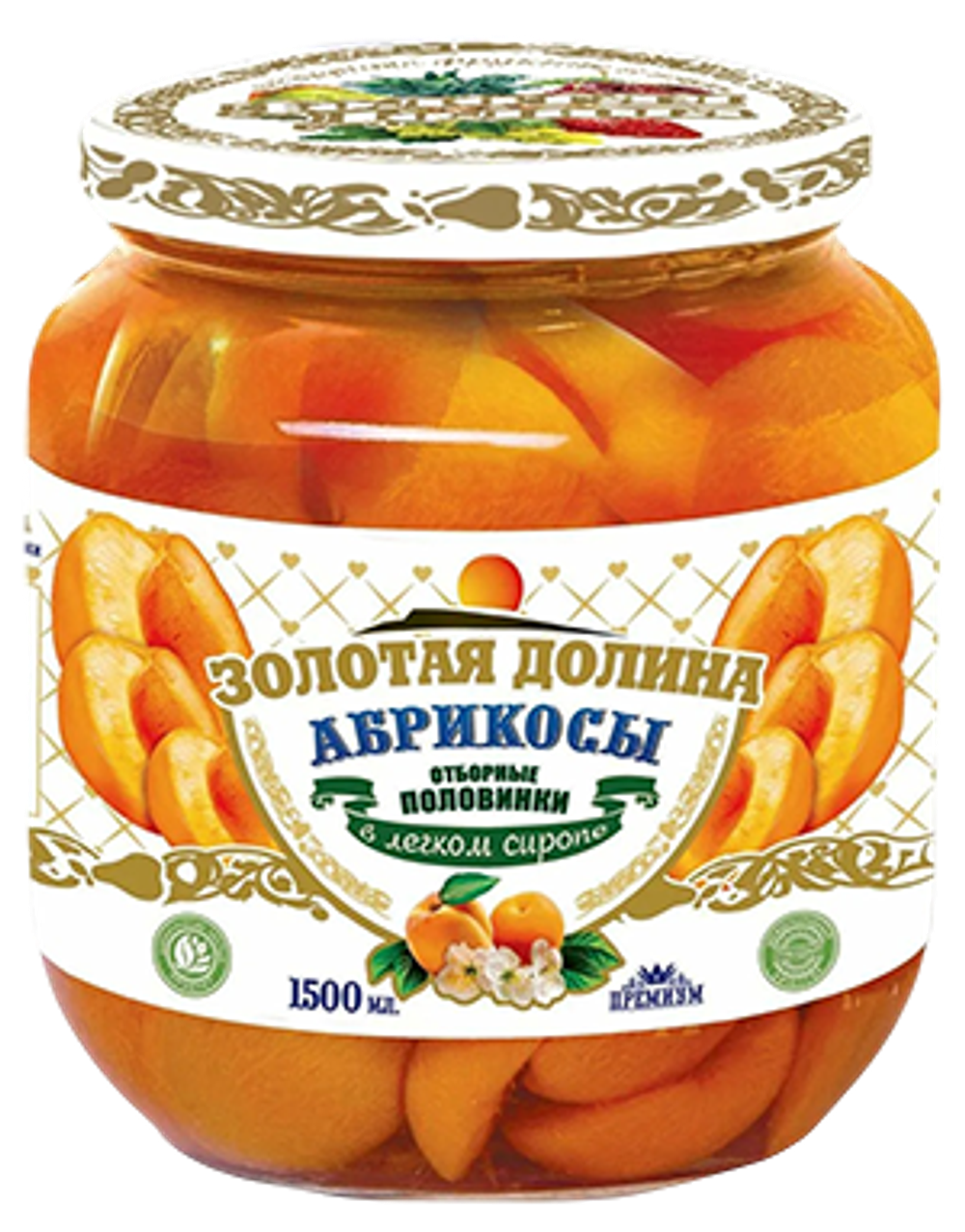 абрикосы ЗД 1500мл ст/б (1х6)