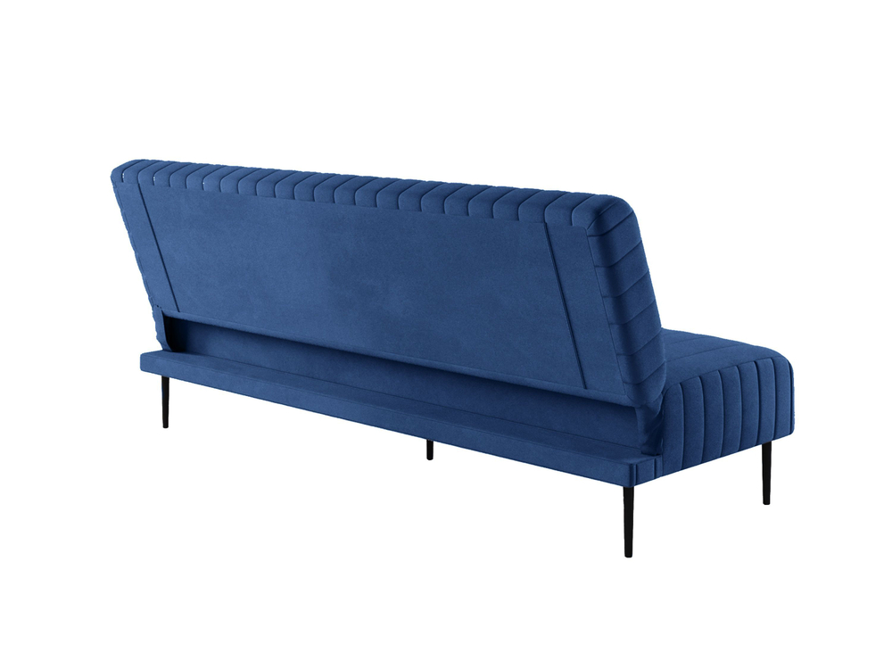 Baccara диван-кровать трехместный прямой без подлокотников, бархат синий 29